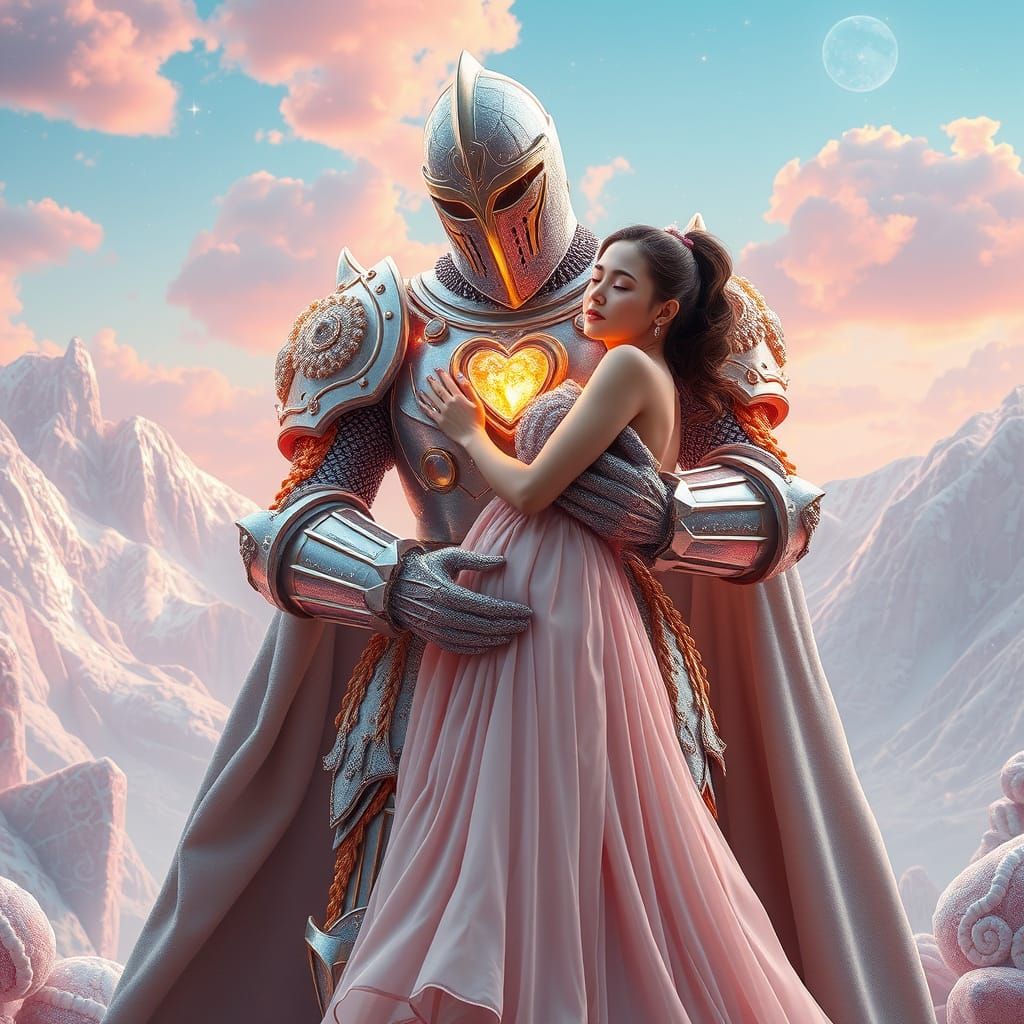 Candy Knight's Sweet Embrace in Sugar World