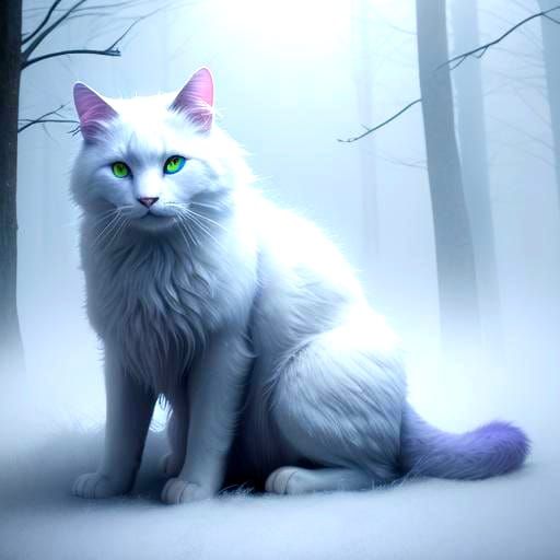 Realistic Ghost Cat in Motion