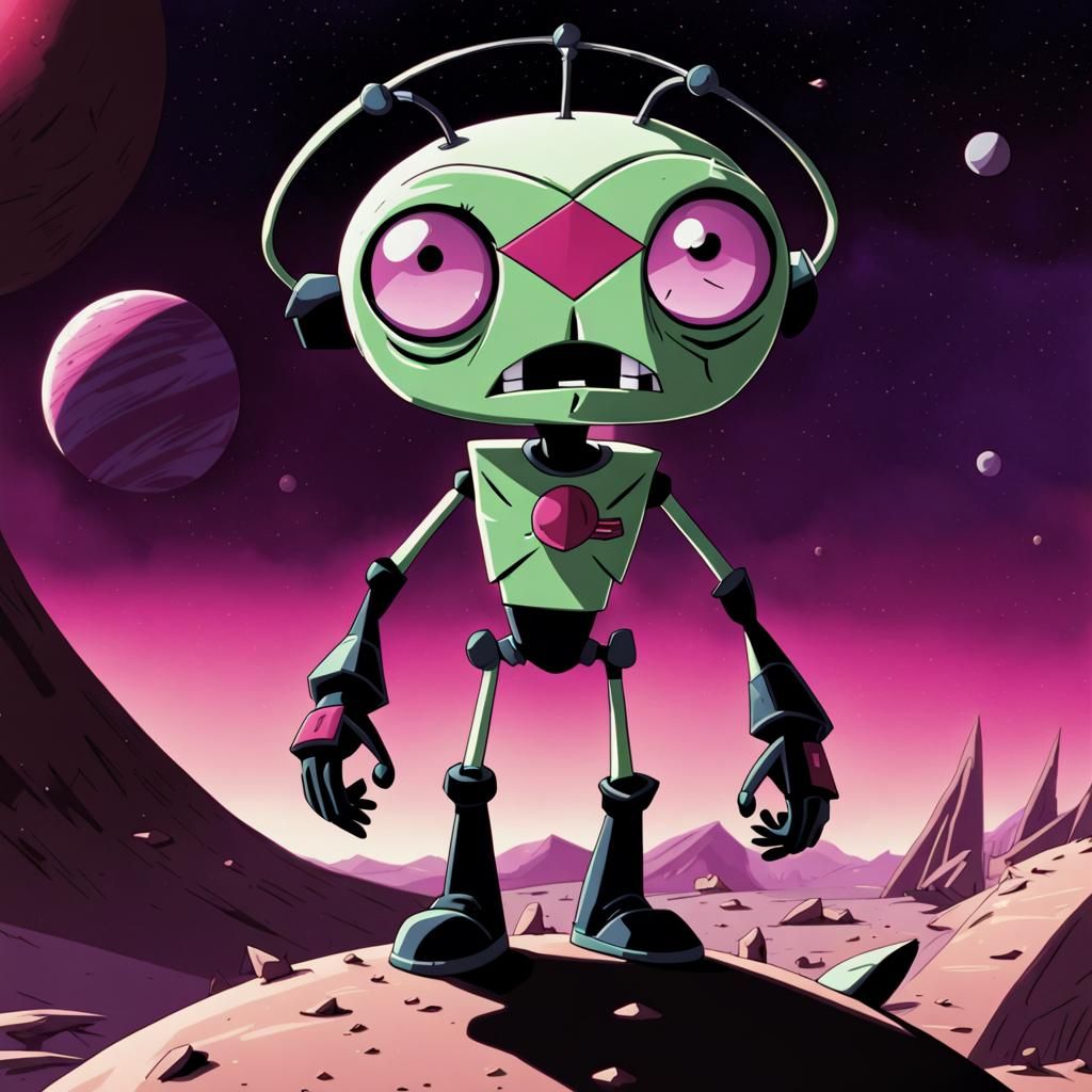 Invader Zim's Arrival on a New Planet