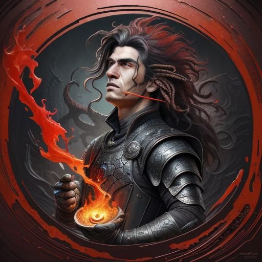 Targaryen Man in Surreal Sci-Fi Art Style