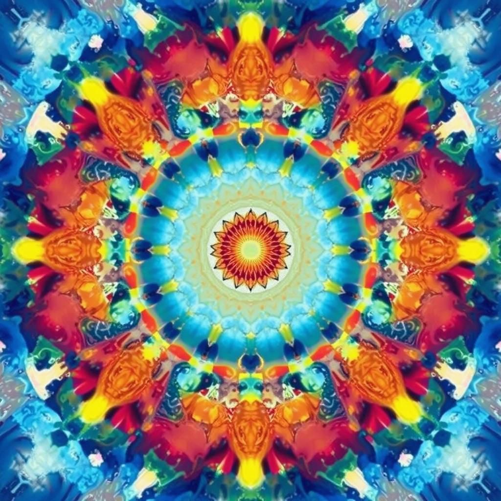 Serene Woman Meditating in Dreamy Ethereal Landscape