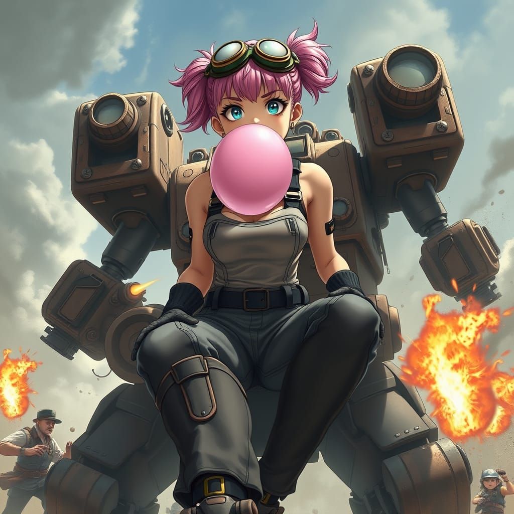 Surreal Fantasy Mechanic Dominates Steam-Powered Robot in Ei...