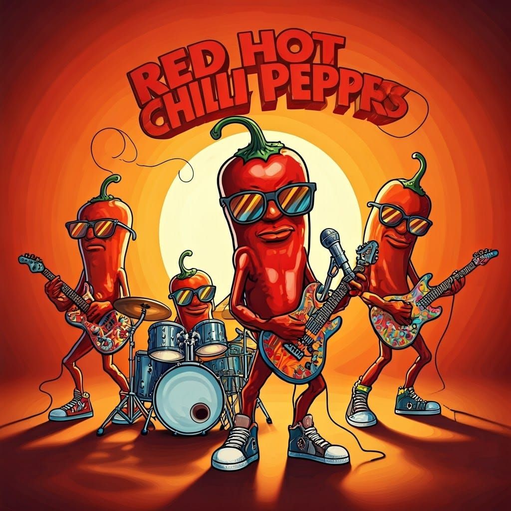 Red Hot Chili Peppers Vinyl Album Cover Art