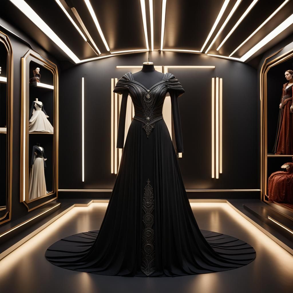 Padme Amidala's Black Dress in Star Wars Boutique