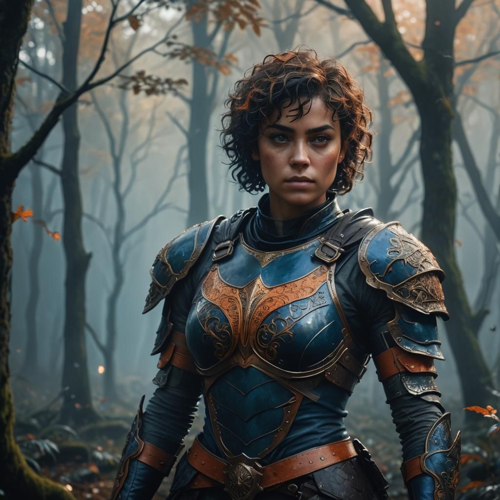 Mystical Forest Warrior: Fantasy Concept Art