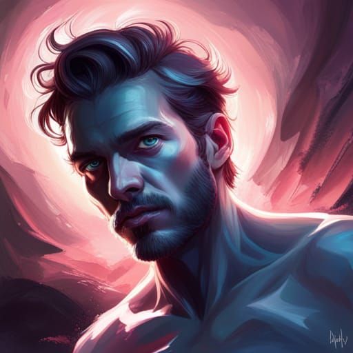 Inner Demon Manifestation: Hyperdetailed Digital Portrait