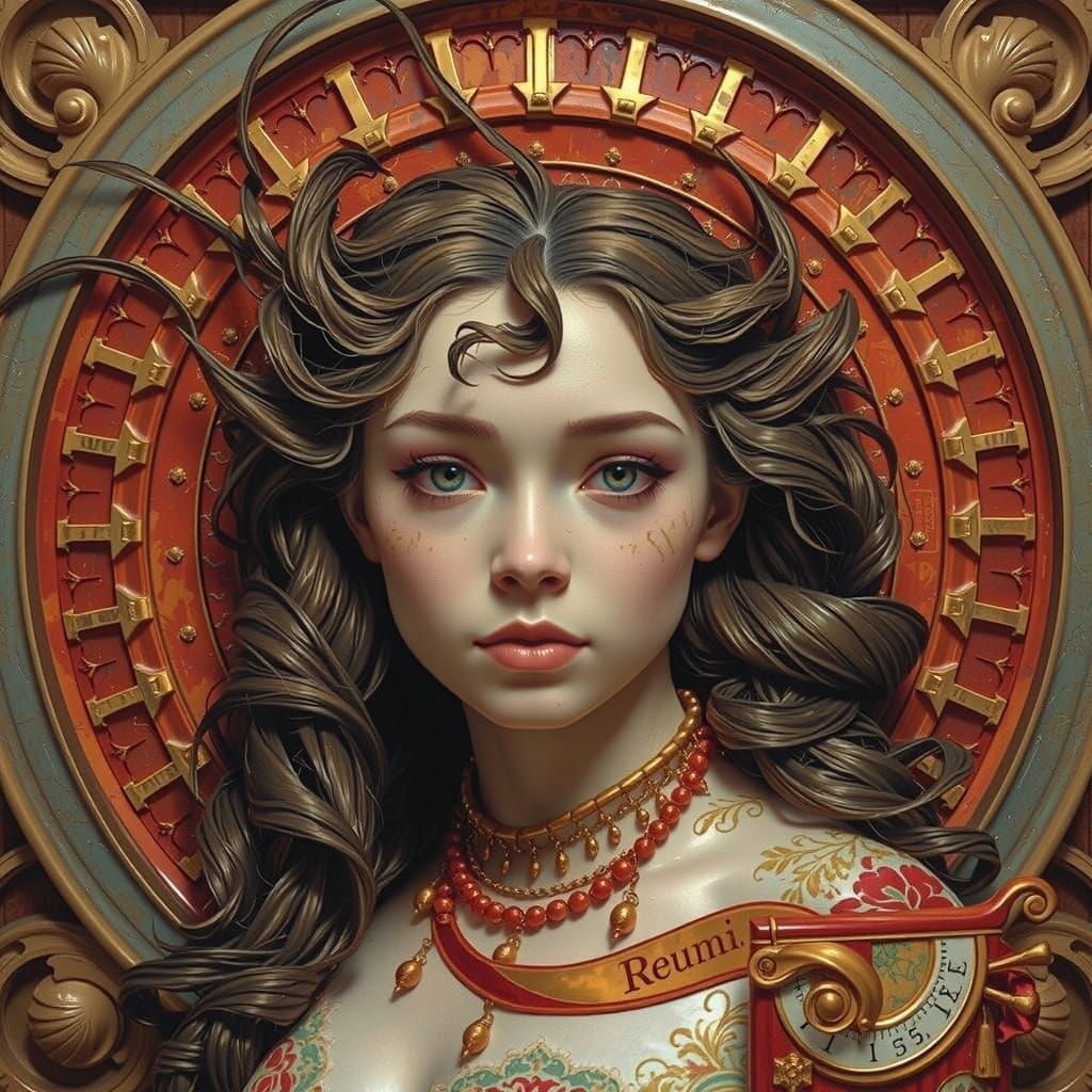 Detailed Expressive Sculpture of Reflected Glory