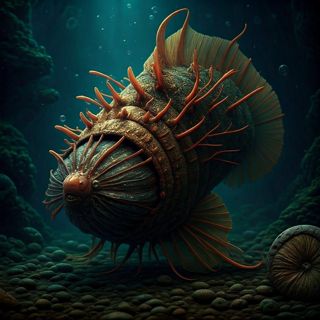 Ethereal Aquatic Realm in Aetherpunk Abode