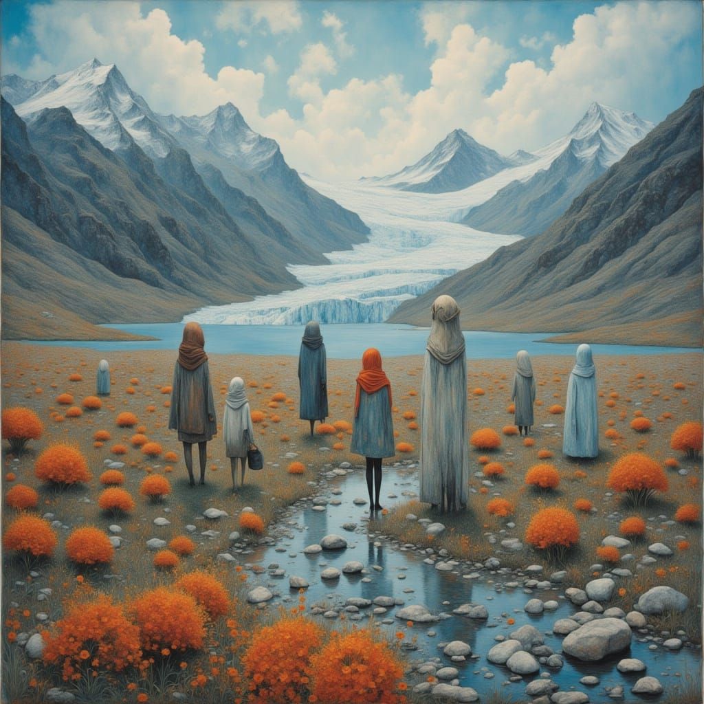 Colorful Arthropods Gather in Glacial Tundra