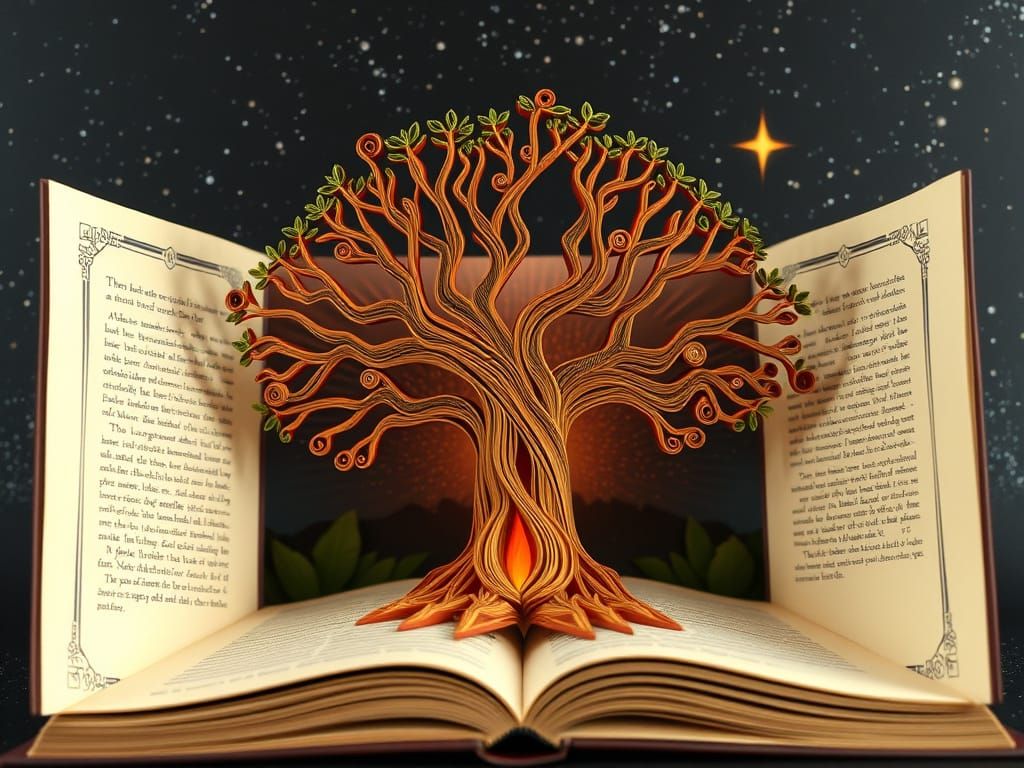 Fern Gully Inspired Paper Quilling Grimoire