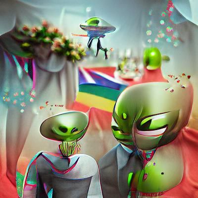 Extraterrestrial Gay Wedding Ceremony