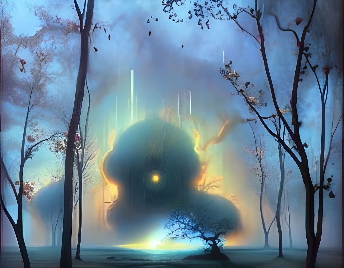 Eternity Gate Under Night Sky