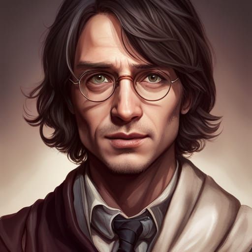 Harry Potter Portrait in Academic Art Style