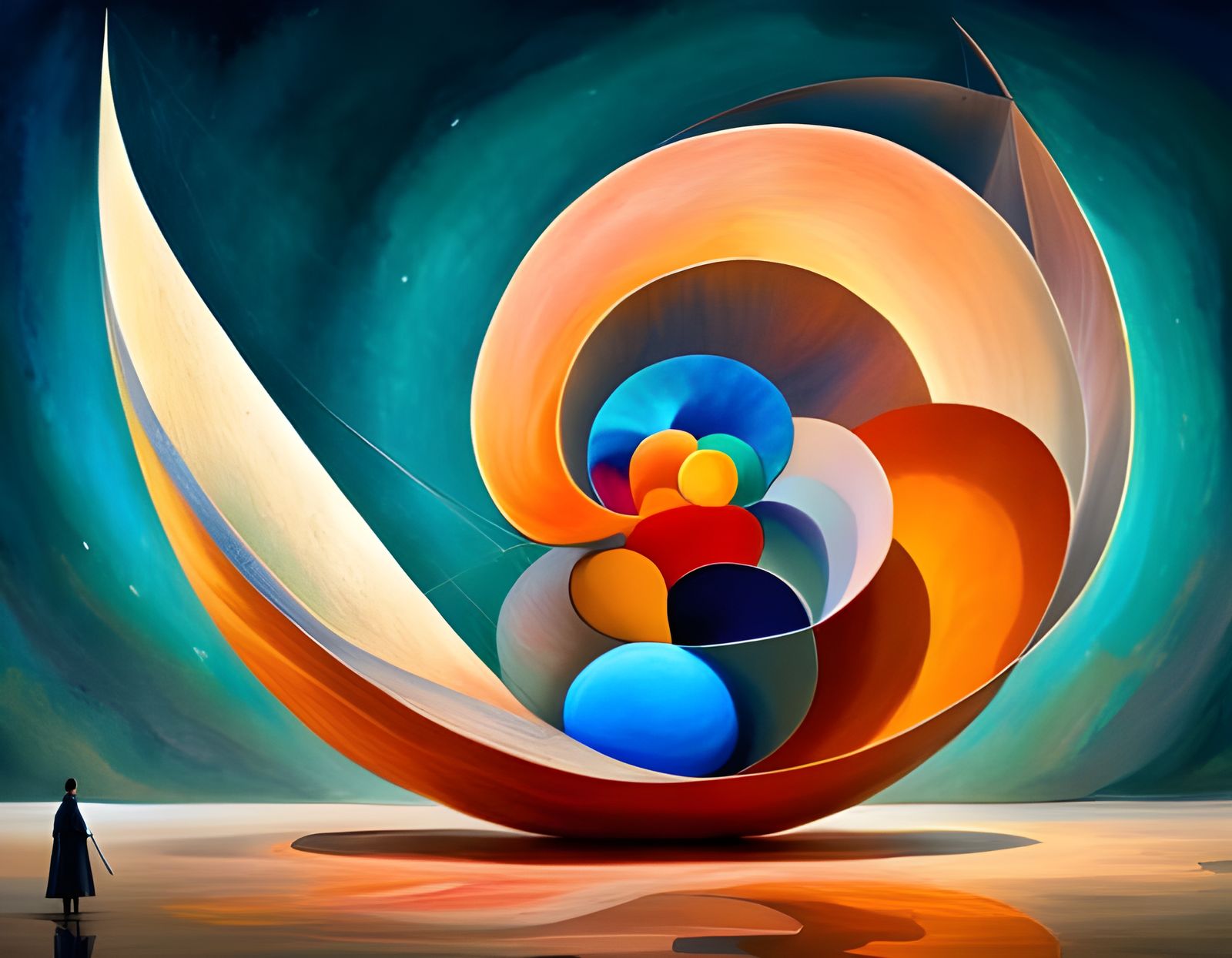 Abstract Art Inspired by Hilma af Klint and Joan Miro