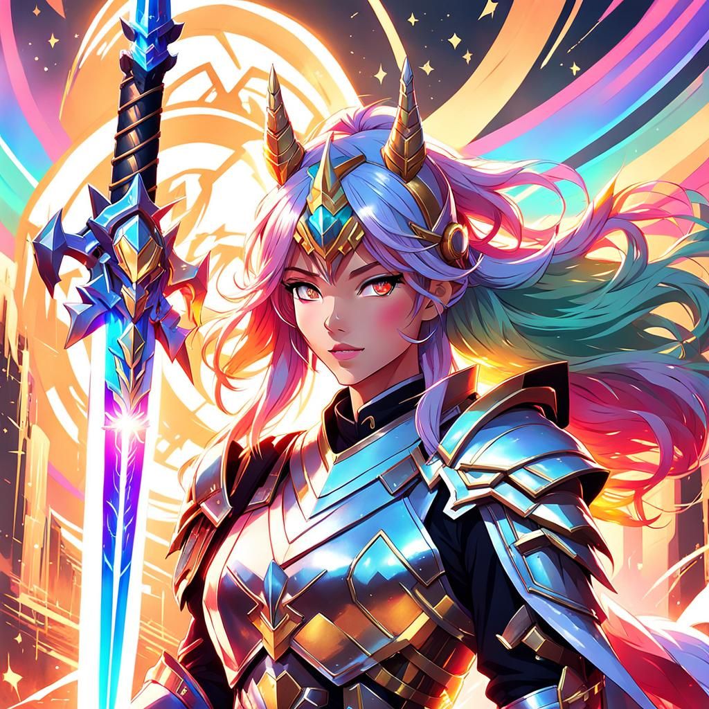 Magical Girl Concept Art in Anime Style