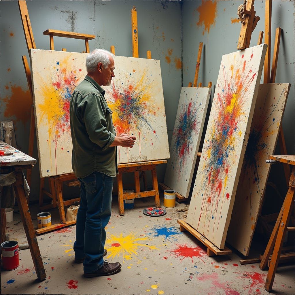 Pollock's Studio: Action Painting in Abstract Expressionism