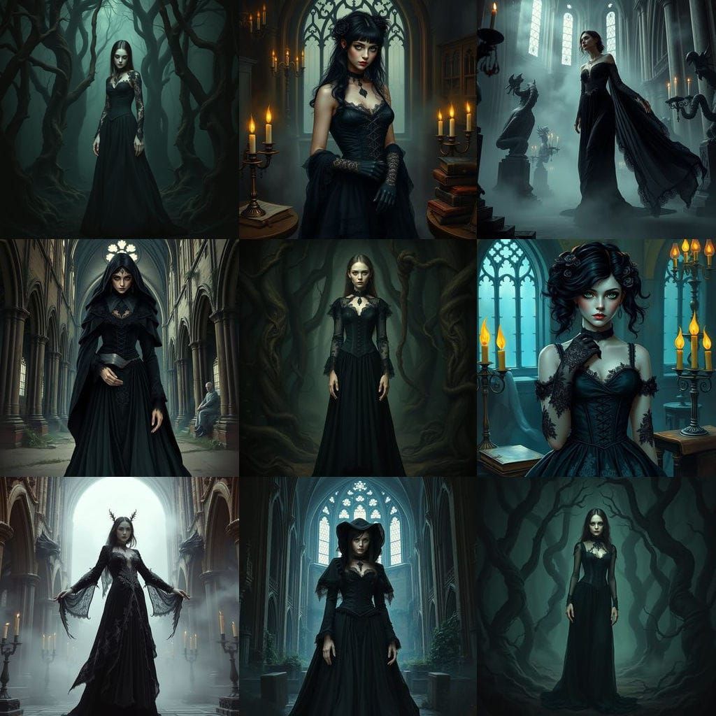 Ethereal Gothic Figure