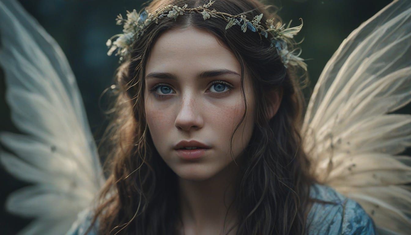 Whimsical Fairy Portrait in Soft Focus