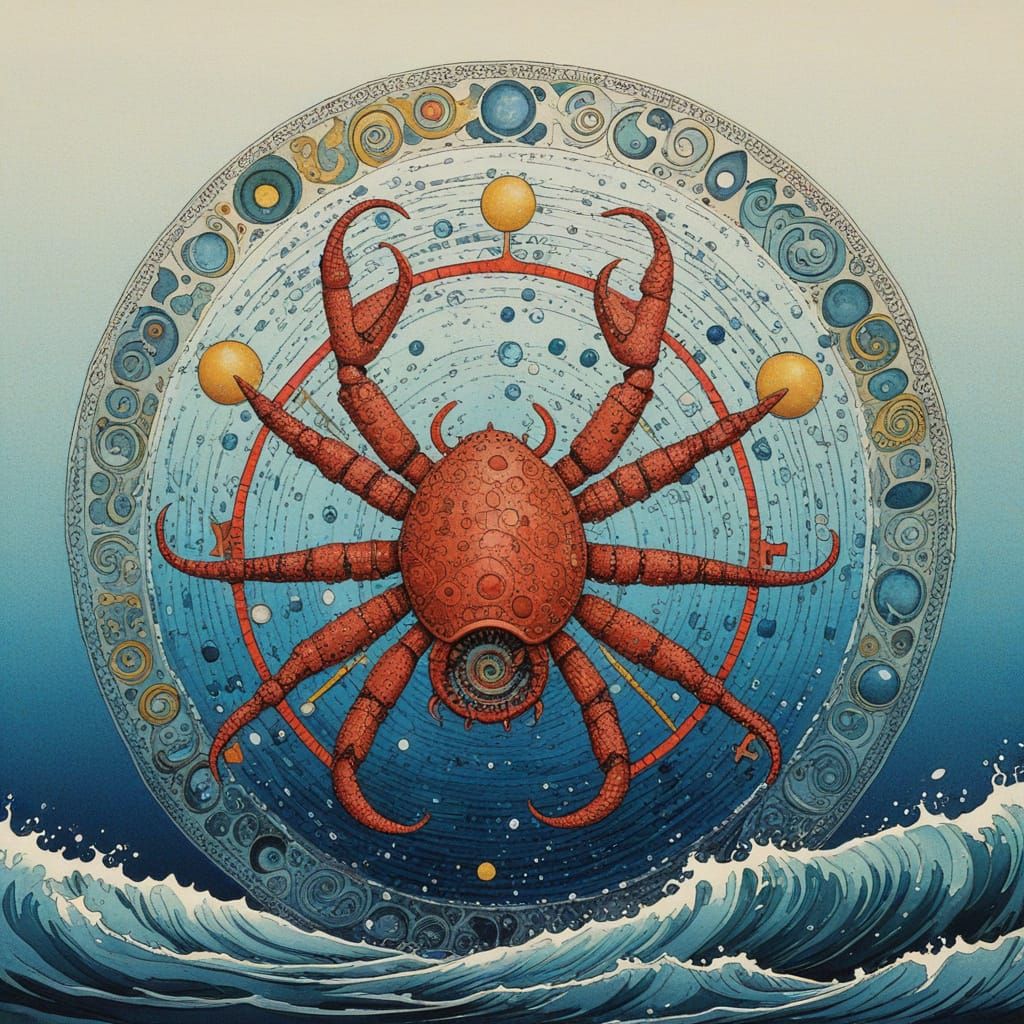 Piece Zodiac: Cancer,  water symbol