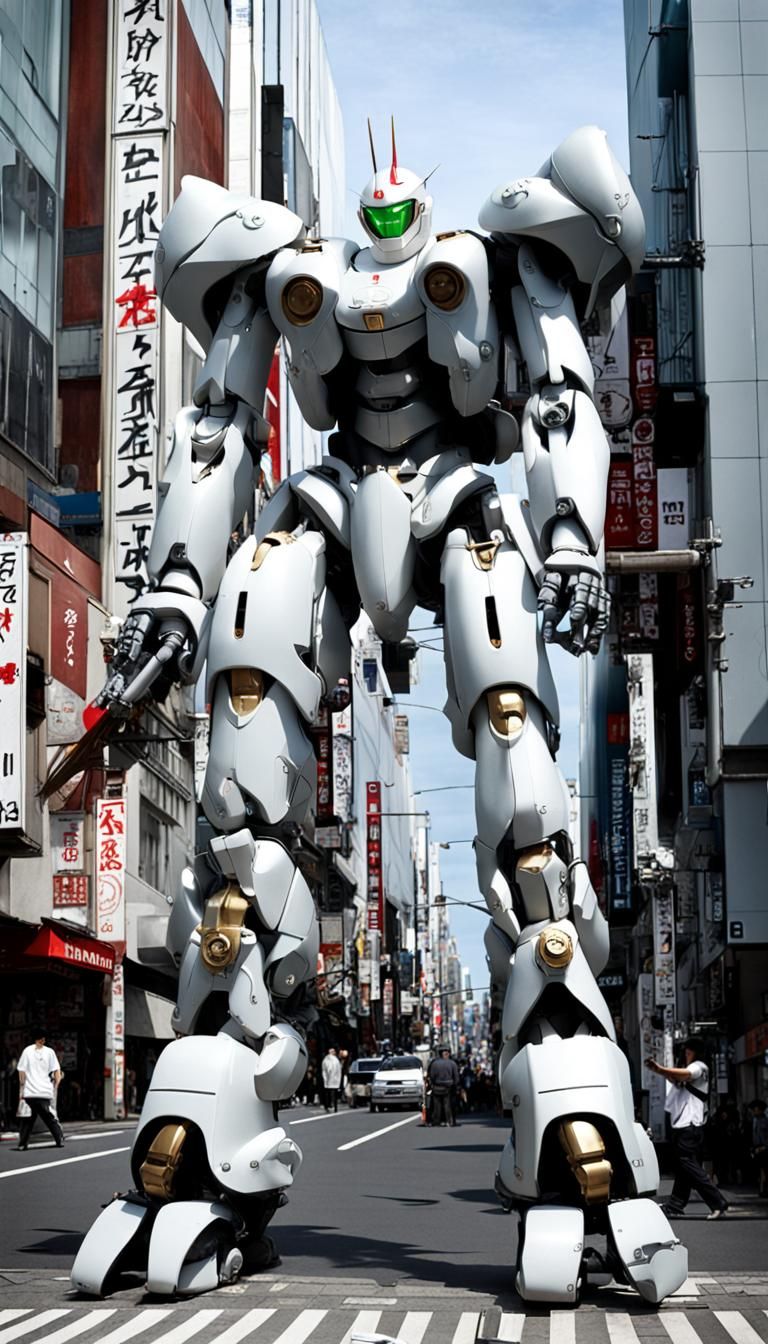 Evangelion Robot Battles Angel in Tokyo-3 Manga Style