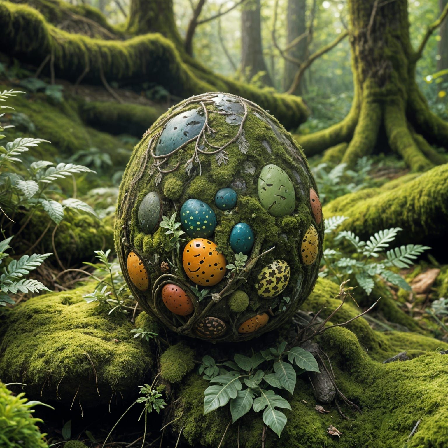 Furry Egg in Whimsical Art