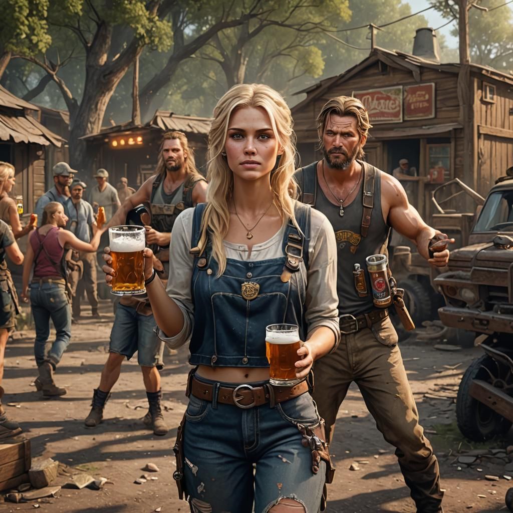 Detailed Matte Painting of Two Men