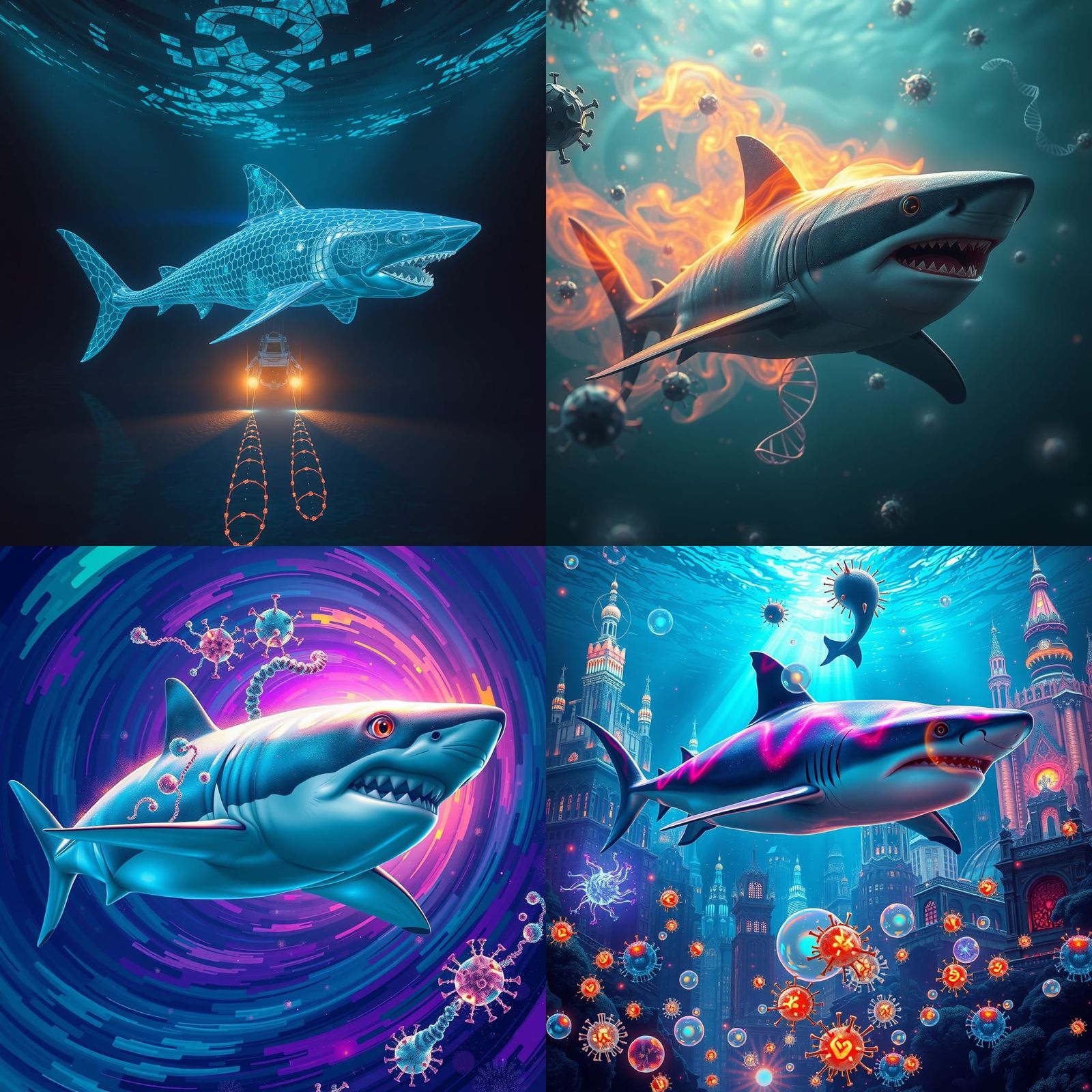 Shark Immune System: A Fantastical Concept Art