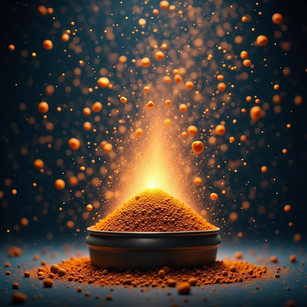 Shimmering Spice Melange with an Otherworldly Glow