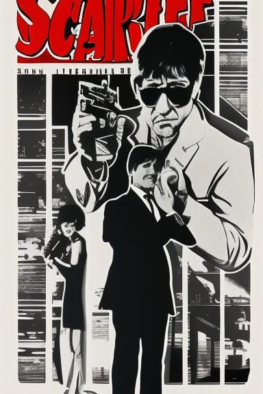 Bold "Scarface" Text Design