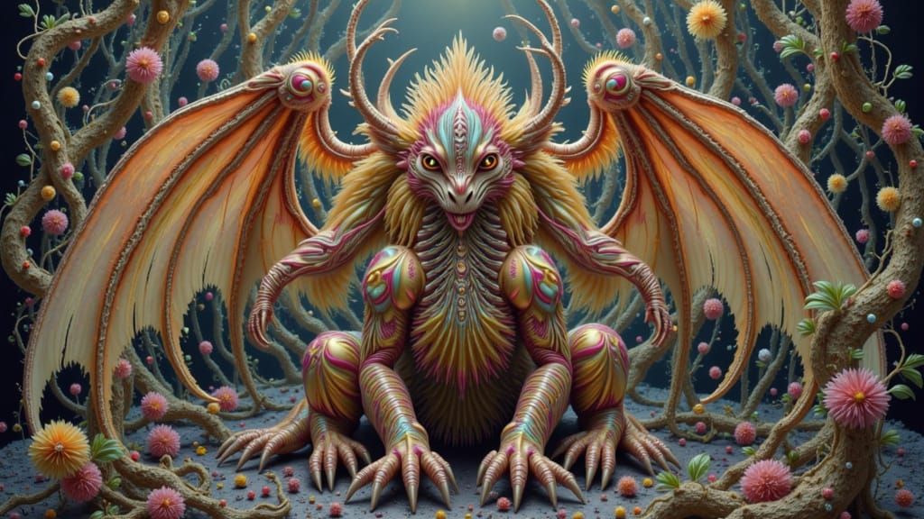 Surreal Dark Romance Fantasy in Baroque Gothic Style