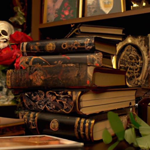 Dark Academia Witchcraft Still Life