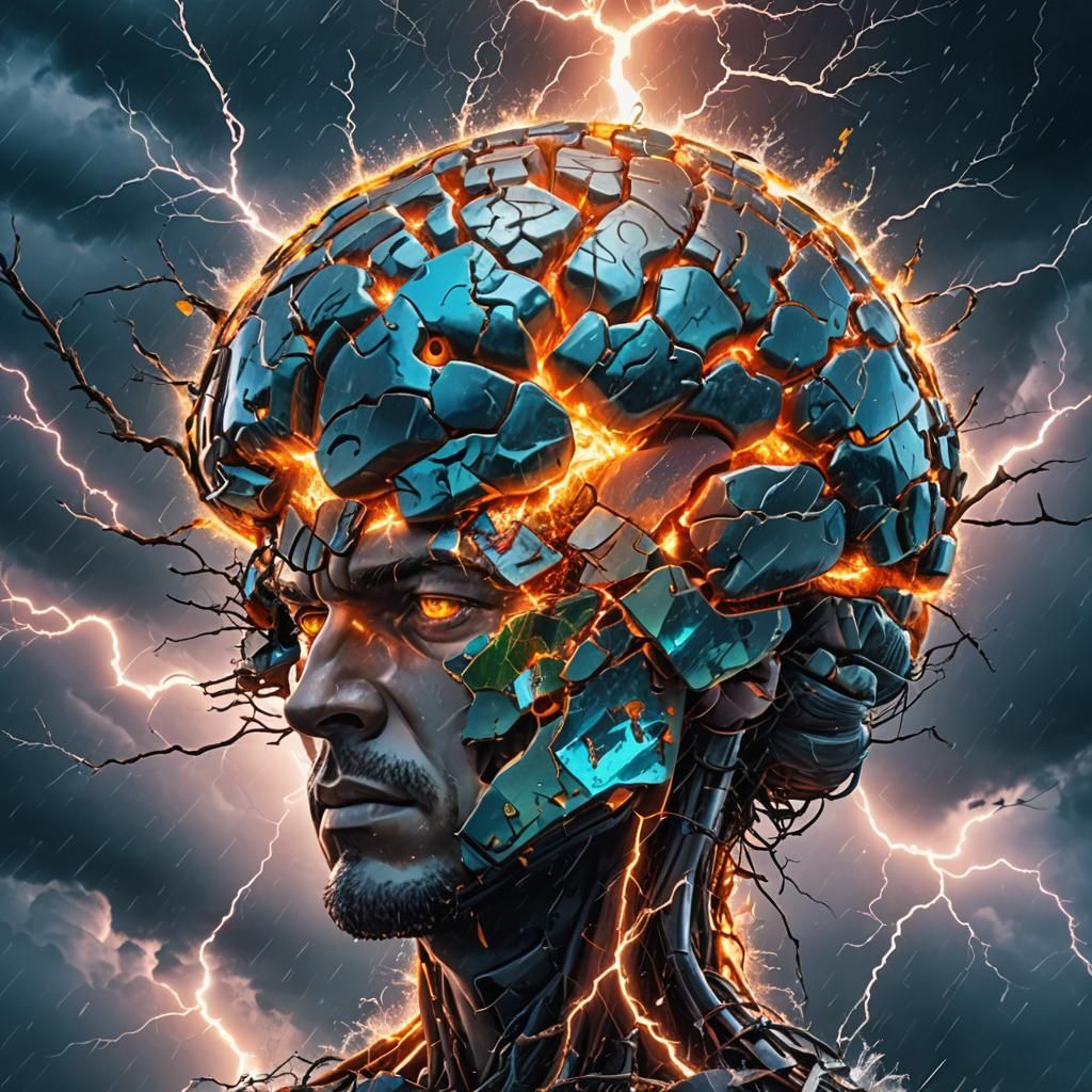 Brainstorm: Vivid Colors and Broken Glass in 8k