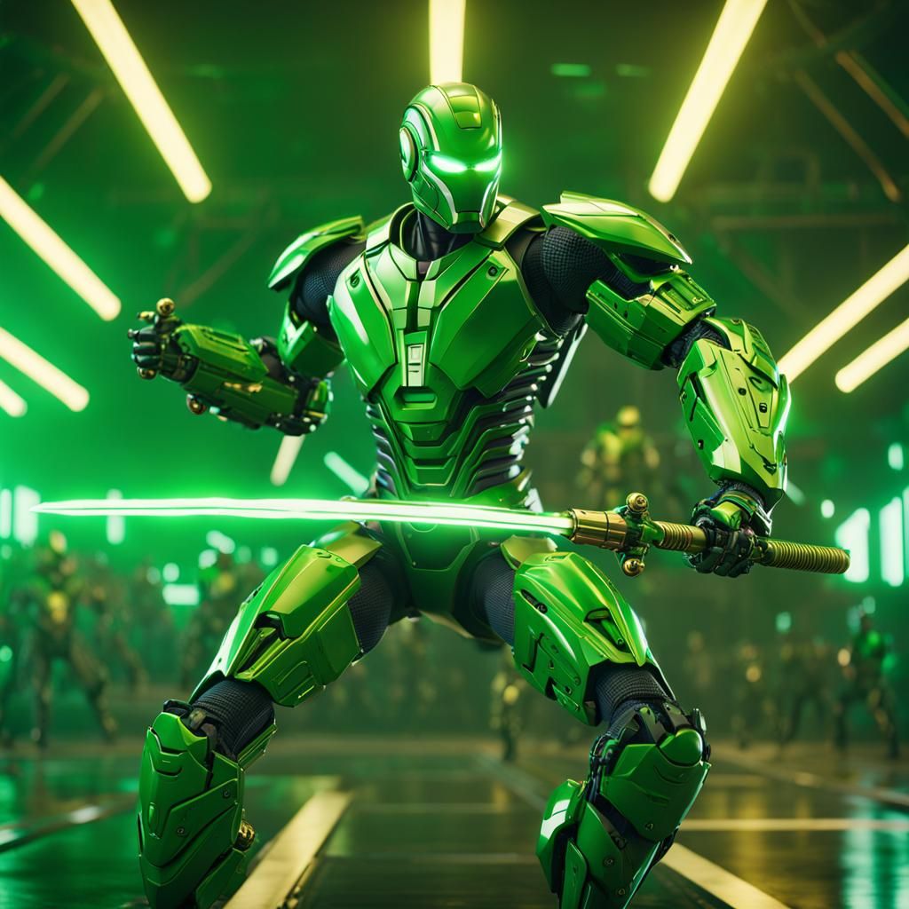 Bruce Lee Rides a Giant Green Hornet