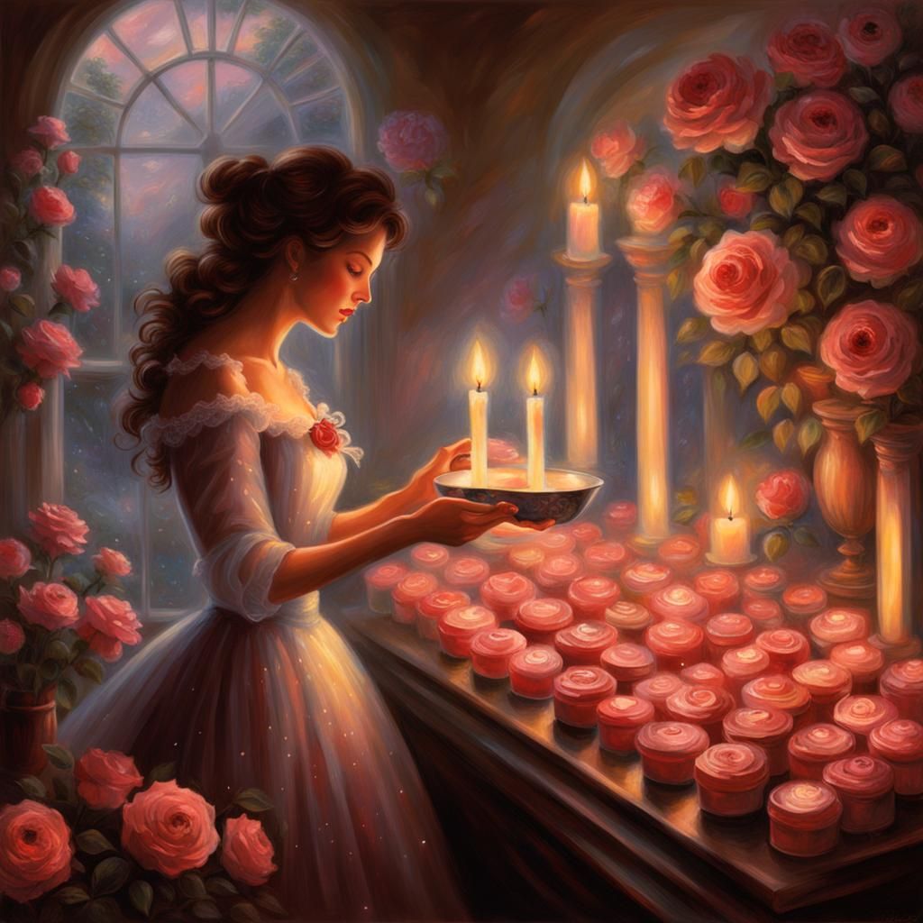 Romantic Chocolate Roses Ethereal Fantasy