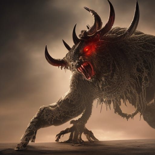 Epic Devil Digital Matte Painting