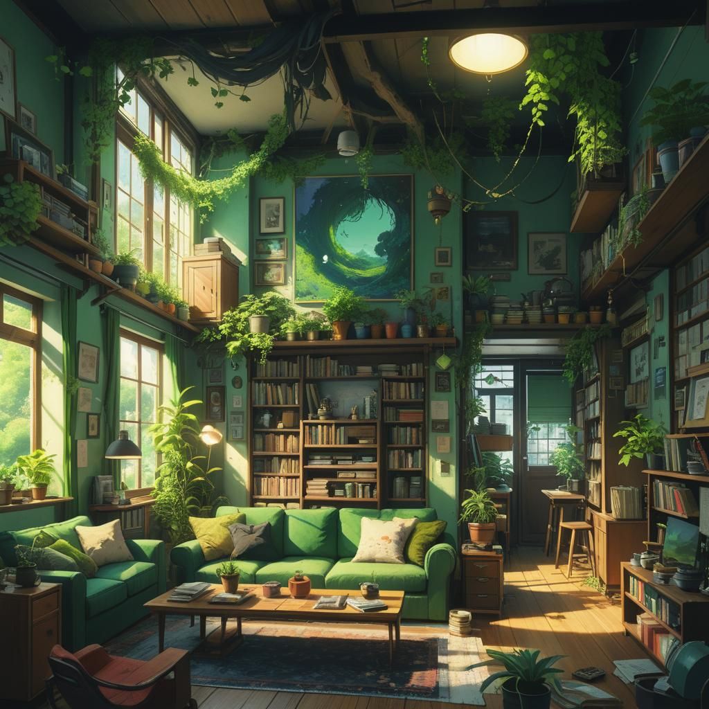 Celestial Sphere: Fantasy Landscape in Brocade Style