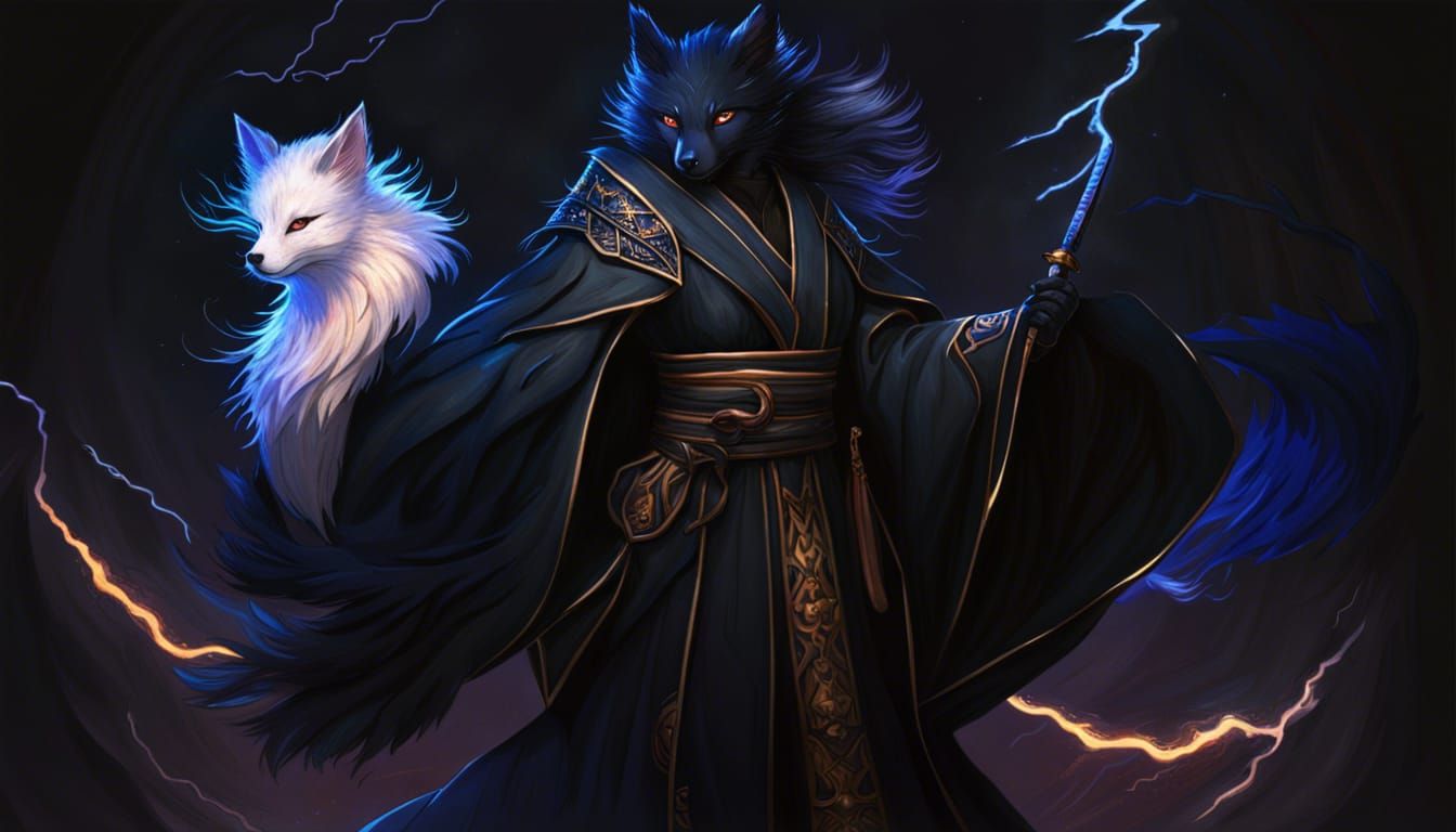 Akamatsu and a fox spirit disagree