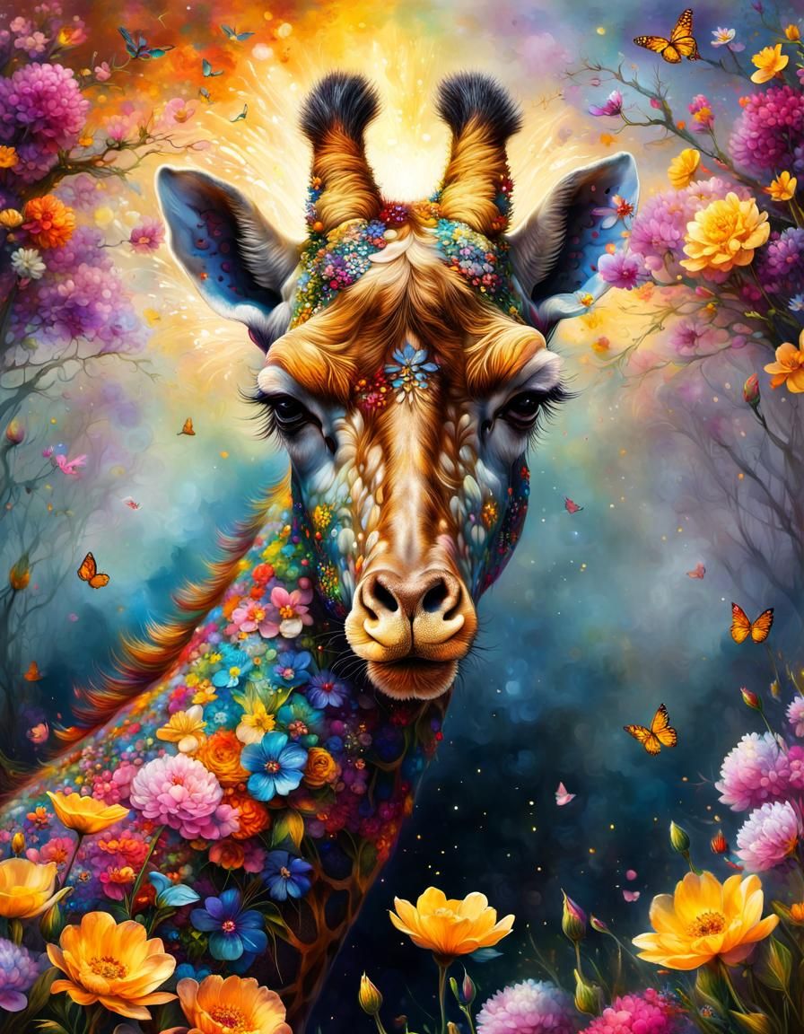 Floral Giraffe