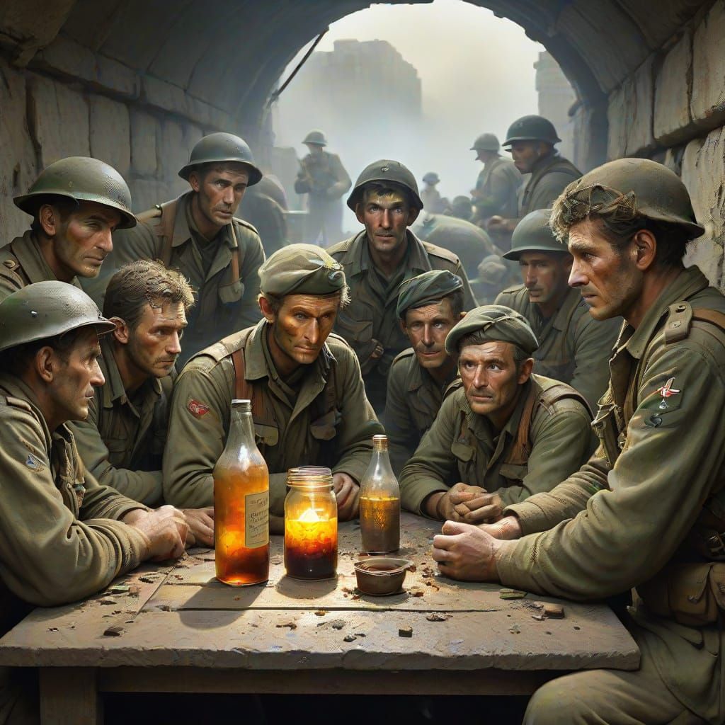 Australian Soldiers Share Mum's Jam in a WWII Bomb Bunker