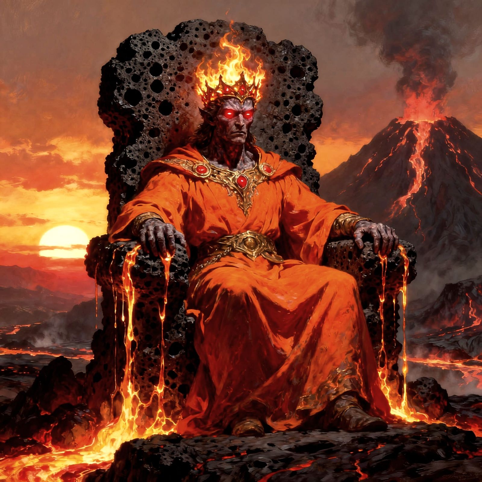Fire Demon King on Pumice Throne
