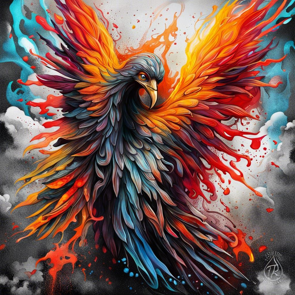 Phoenix Rising: Graffiti Art in Polychromatic Detail