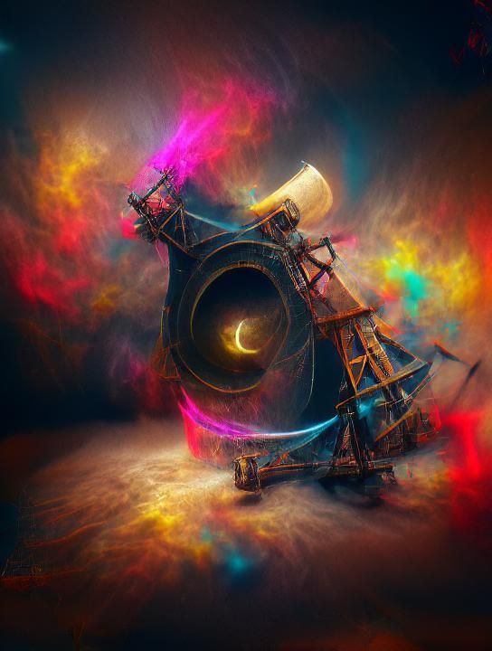 Pirate Telescope of Teleportation: Digital Art