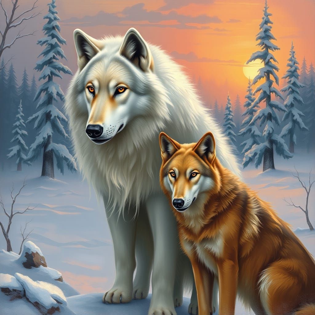 Loving Wolves in a Winter Wonderland