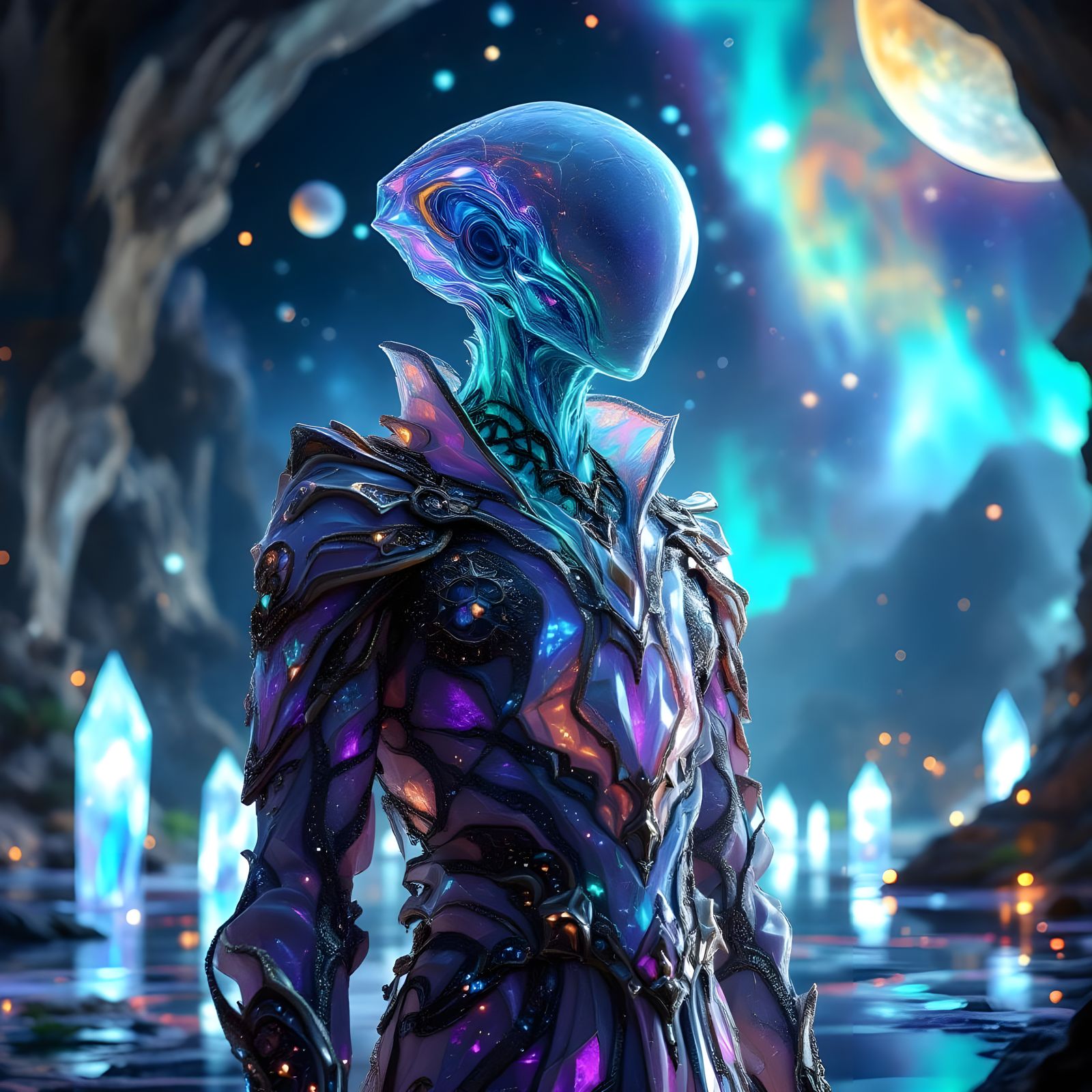 Extraterrestrial Being in Biosphere Cathedral