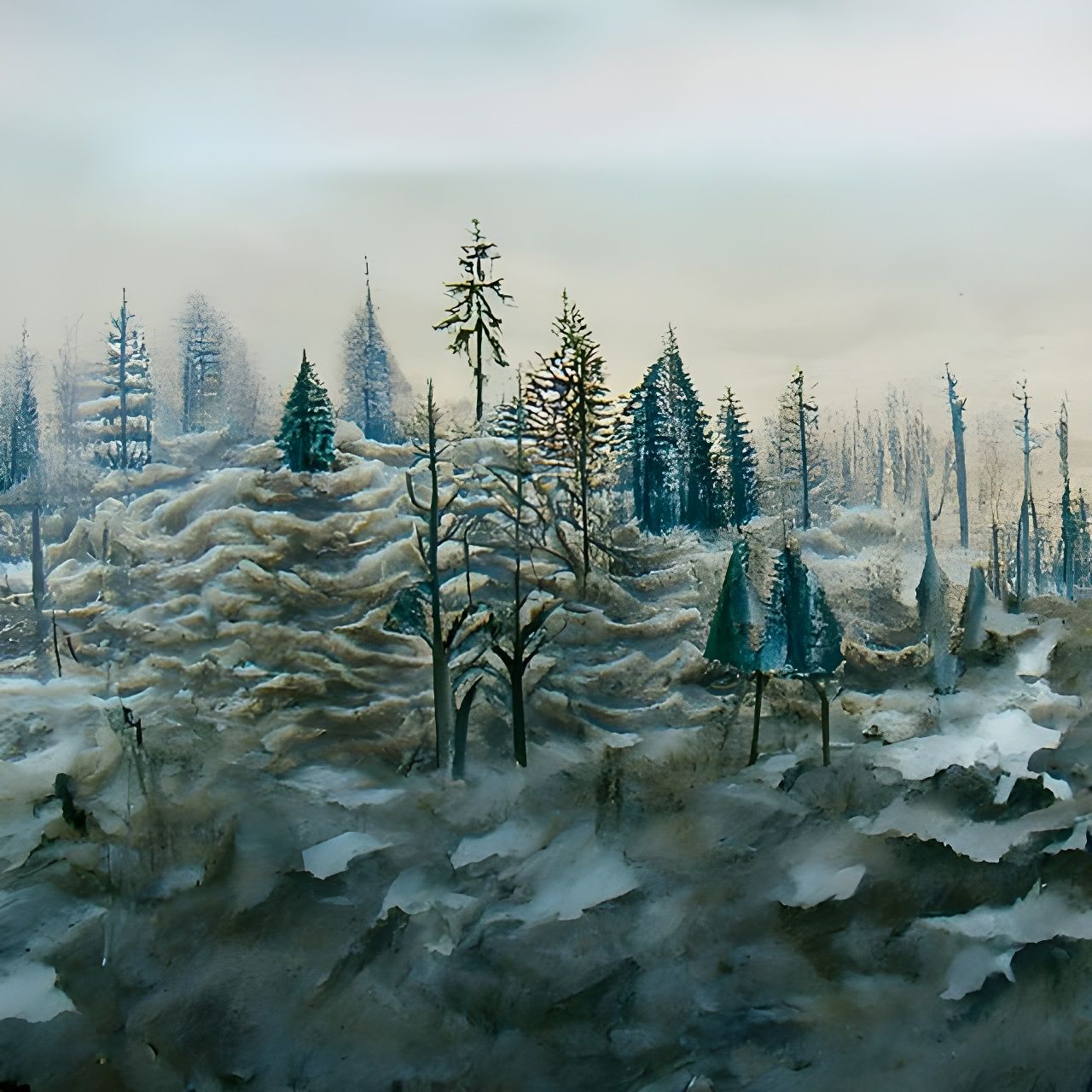 Winter Forest Landscape
