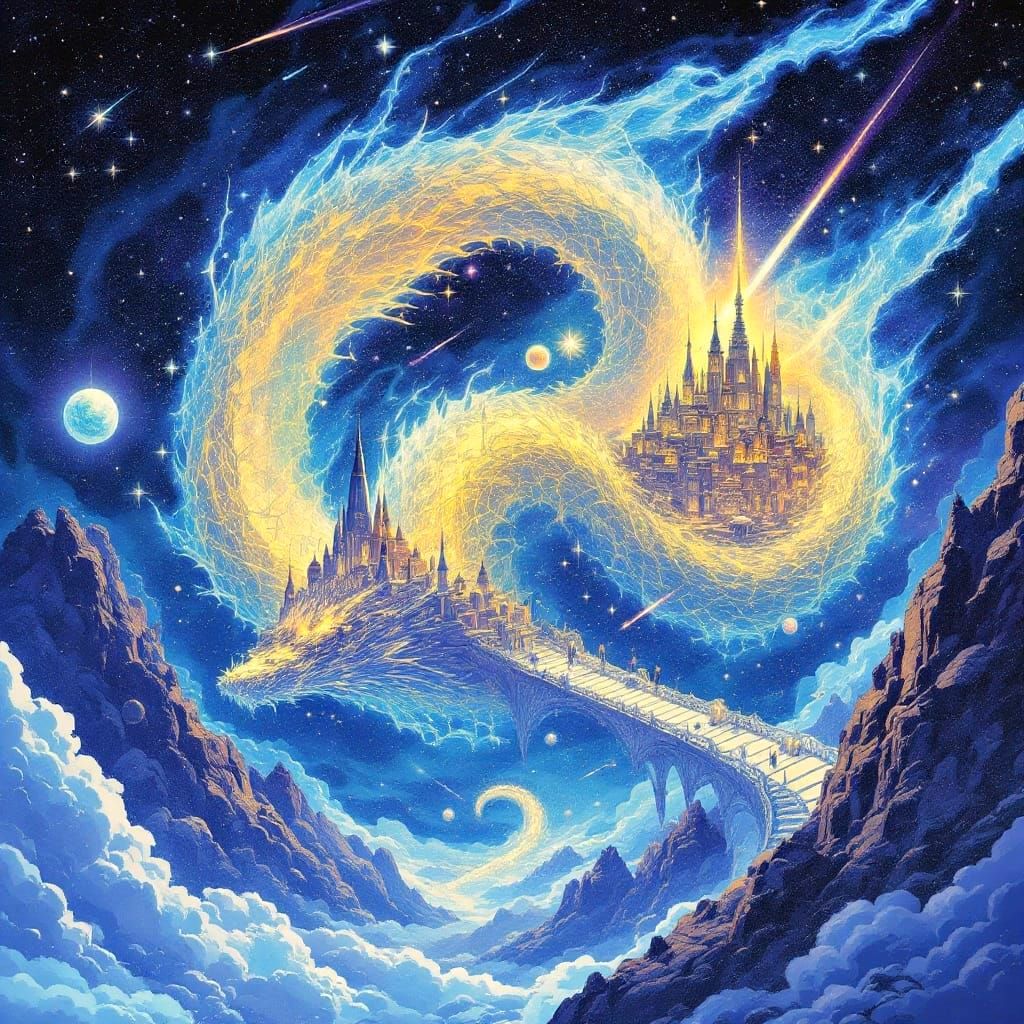 Medieval Fantasy Cosmos Reveals Celestial Dragon