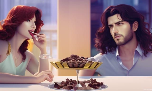 Sweet Innocence in a Cafe: Nostalgic Portrait of Childhood