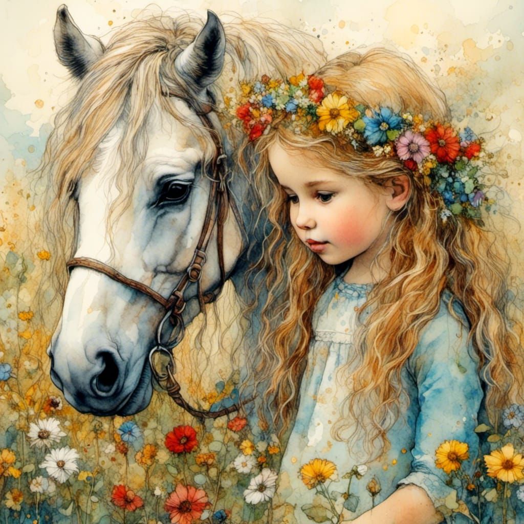 Just a girl and her pony