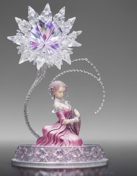 Swarovski sakura crystal figurine