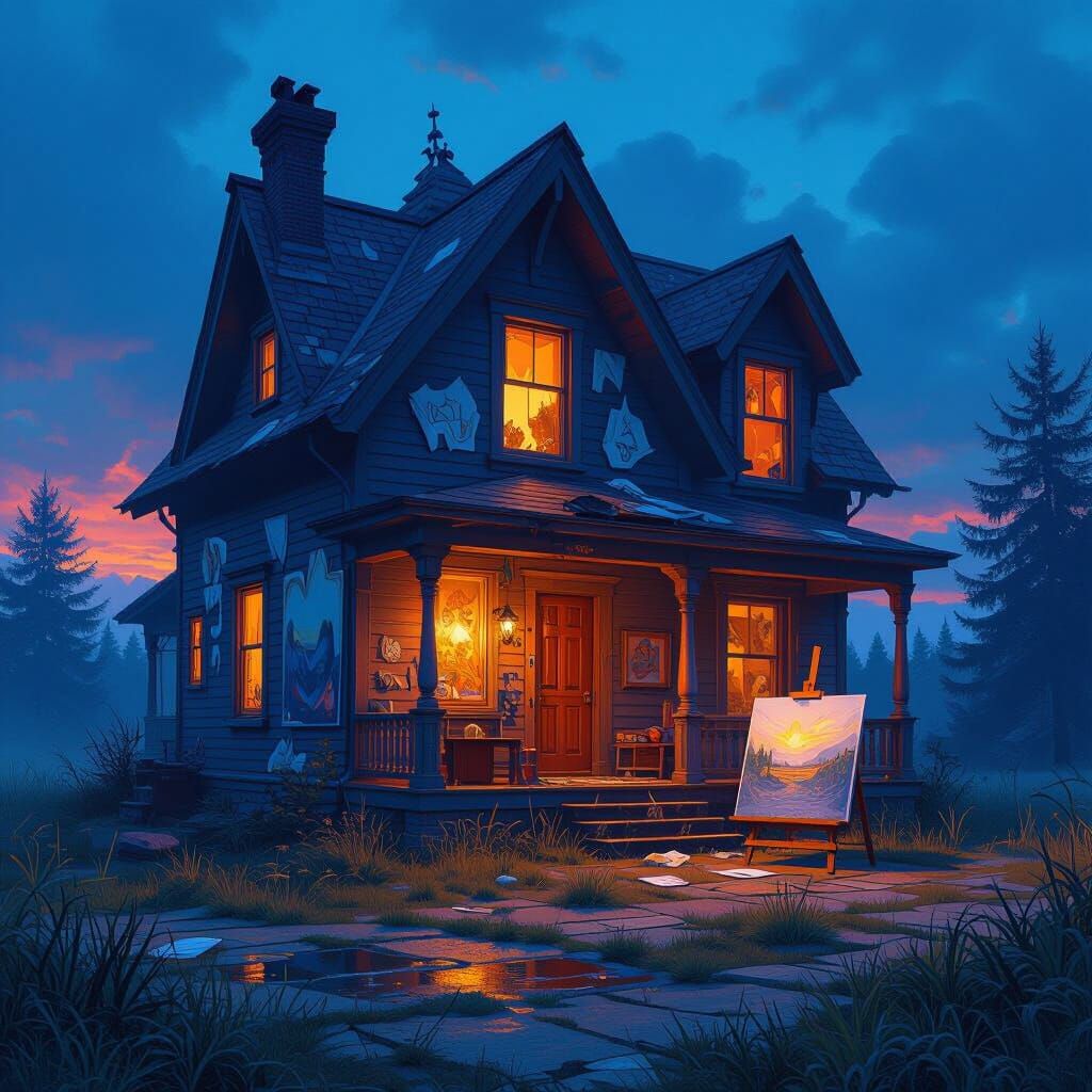 Fantasy Home Art Mismatch Solved by Laminate Cover